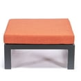 thumbnail image 4 of LeisureMod Chelsea Outdoor Patio Black Aluminum Ottomans With Cushions Set Of 2, 4 of 4