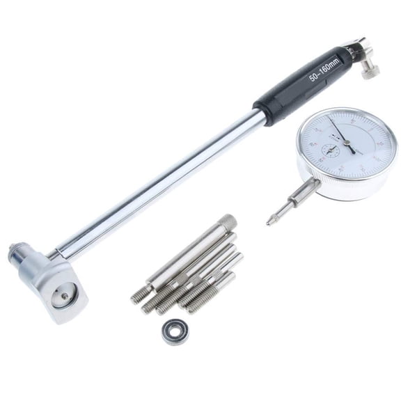 SENRISE 50-160mm Dial Bore Guide Gauge Stainless Steel Inner Diameter Indicator Table Set
