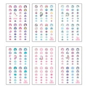 10 Sheets Eco-friendly Nail Art Stickers Unicorn Nail Decal DIY Self-adhesive Nail Sticker for Kids (Random Pattern)