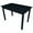 Black Paint, variant on Versaloft Harmony Solid Wood Amish Table 27 x 45" in Black Paint - Use As a 4 Person Dining Table or Office Desk, Made in the USA