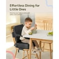 thumbnail image 2 of Asiento elevador HOMEAL para silla de cocina con respaldo gris oscuro, 2 of 8