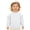 White, variant on Nwiuh Toddler baby Girls Ruffle Sleeve Sweatshirt 6 Months-4 Years Solid Color Crewneck Cotton Pullover (Pink, 2-3 Years)