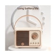thumbnail image 5 of HM11Plus Bluetooth-compatible Speaker Retro Hands-free Call Gift Mini Portable Wireless Subwoofer FM Radio for Outdoor -Beige, 5 of 5