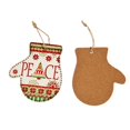 thumbnail image 3 of Fiudx Ofertas del día 1 adorno navideño de cartón para árbol de Navidad, colgante artesanal con cuerda, 3 of 5