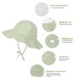 thumbnail image 5 of Zando 2 Pcs Sun Protection Baby Sun Hat Sun Protection Toddler Sun Hat Beach Hat Wide Brim Newborn Sun Hat Adjustable 2 Pack Green & Navy Blue 12-24 Months, 5 of 8