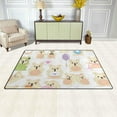 thumbnail image 3 of Dreamtimes Lightweight Soft Area Rugs 60 x 39 inch (5'x 3'3"), Cute Bears On White Floor Mat for Kids Playing Room Hardwood Floor Living Room Nursery Rugs, 3 of 6