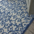 thumbnail image 4 of Nourison Aloha Indoor/Outdoor Grey/Blue 3'6" x 5'6" Area Rug, (4x6), 4 of 9