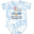 thumbnail image 3 of Inktastic Will You Be My Godparents? Cute Elephants Moon and Stars Boys or Girls Baby Bodysuit, 3 of 5