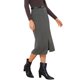 thumbnail image 4 of Falda Lápiz Midi Chic para Mujeres Otoño Invierno de Cintura Alta con Abertura para Oficina con Cinturón XS Negra, 4 of 6