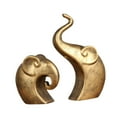 thumbnail image 5 of deevoka Resin Craft Ornament Elephant Figurines Desktop Decor for Office Living Room, 5 of 9