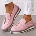 thumbnail image 3 of Chaussures pour Femmes 2025 Mode Décontractée en Suède à Mémoire de Forme Plateforme Espadrilles Mode à Enfiler Marche Mocassins Plats, 3 of 6