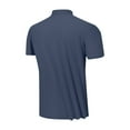 thumbnail image 3 of AHTJRT Men's Stretch Golf Shirt Short Sleeve Dry-Fit T-Shirt for Tennis and Polo Dark Blue 5XL, 3 of 7