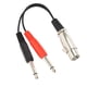 thumbnail image 4 of Cable De Micrófono Divisor En Y, XLR Hembra A Doble Macho De 6,35 Mm Plug And Play 7,9 Pulgadas Sonido Profesional Cable De Micrófono Divisor En Y XLR Duradero Para Reproductor ANGGREK Fotografía, 4 of 8