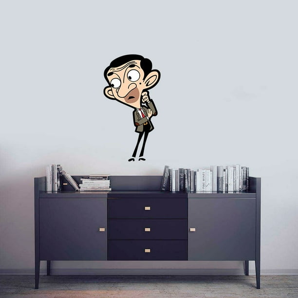Mr Bean Wonder Funny Face Reaction Cartoon Character Wall Art Vinyl Sticker Mural Baby Kids Room