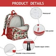 thumbnail image 4 of Hedgehogs and Red Mushrooms Pattern Backpack Backpack for School,Cute School Bag,Schoolbag with Adjustable Shoulder Straps & Padded Back,13.8"x11.4"x6", 4 of 6