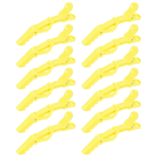MasteelfCA 12 Pcs Clips de Sectionnement Professionnels Accessoires de Coupe de Cheveux d'Alligator de Salon