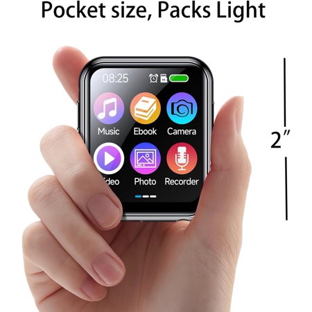 MP3 Player with 128GB TF , Bluetooth 5.4 Lossless Sound Audio Player, 2" Touch Screen Portable Music Player