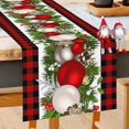 thumbnail image 2 of Christmas Table Runner Red and Black Buffalo Check Plaid Table Runners Seasonal Winter Xmas Holiday Farmhouse Table Cloth Decorations for Home Dining Room Party Decor 13.8x90 Inch, 2 of 6