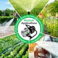 thumbnail image 6 of 1.6HP Shallow Well Pump, 1320GPH Portable Garden Pump with Two Adapters, Stainless Steel Sprinkler Pump for Lawn Sprinkling, Garden Watering, Farm Irrigation and Clear Water Transfer, 6 of 7