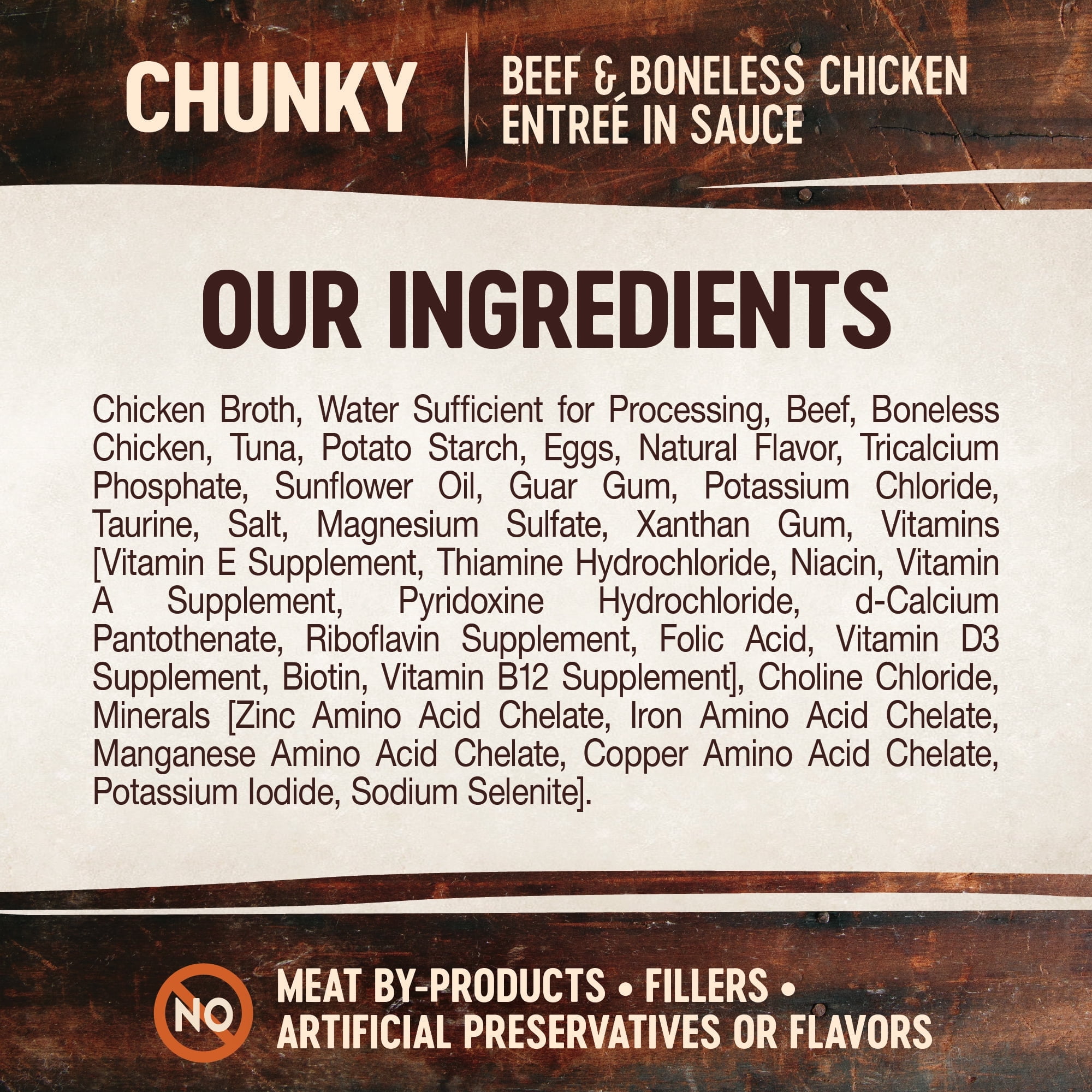 Wellness CORE Signature Selects Chunky Adult Canned Wet Cat Food, Natural, Protein Rich, Grain Free, Beef and Chicken Entrée Recipe, 2.8 oz, Pack of 12 Cans