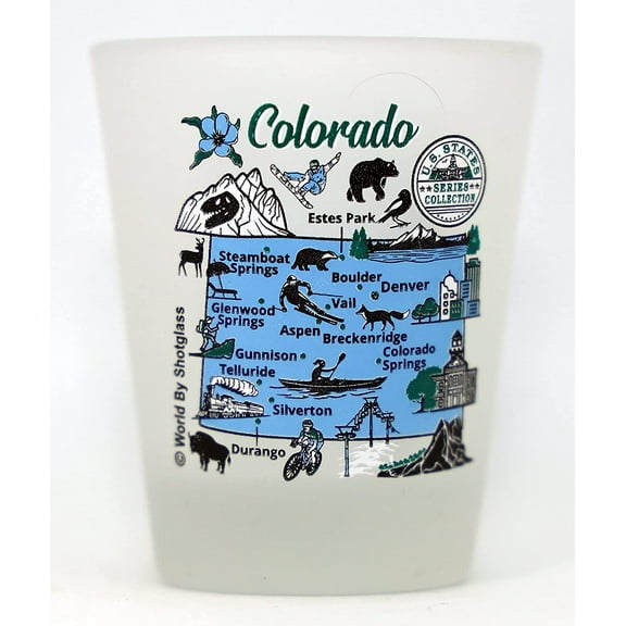 Colorado US States Series Collection Shot Glass