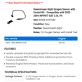 thumbnail image 2 of Downstream Right Oxygen Sensor with Socket Kit - Compatible with 2003 - 2006 INFINITI G35 3.5L V6 2004 2005, 2 of 2
