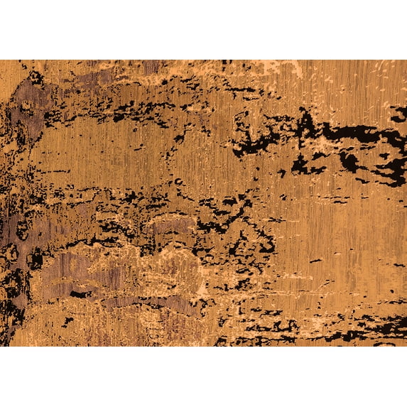 Ahgly Company Indoor Rectangle Oriental Orange Industrial Area Rugs, 8' x 12'