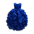 thumbnail image 5 of Gubotare Dress for Baby Baby Girl Pageant Dress Sequins Princess Dress Toddler Flower Wedding Birthday Party Gown Dresses (Blue,Size 4-5 Years), 5 of 9