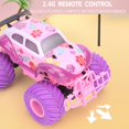 thumbnail image 5 of Trendix RC Car Electric 2.4GHz Remote Control Car Toy Big Wheels Rubber Tires Vehicle Off Road Truck (PinkC), 5 of 6