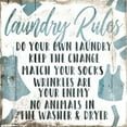 thumbnail image 2 of Villa, Mlli 12x12 Black Ornate Wood Framed with Double Matting Museum Art Print Titled - Laundry Rules Laundry, 2 of 4