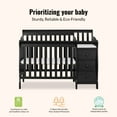 thumbnail image 6 of Dream On Me Jayden 4-in-1 Convertible Crib with Changer Black, 6 of 10