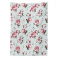 thumbnail image 3 of Ambesonne Rose Tablecloth Rectangular Table Cover, Pink Blossom English Flora, 52"x70", Reseda Green Pink, 3 of 4