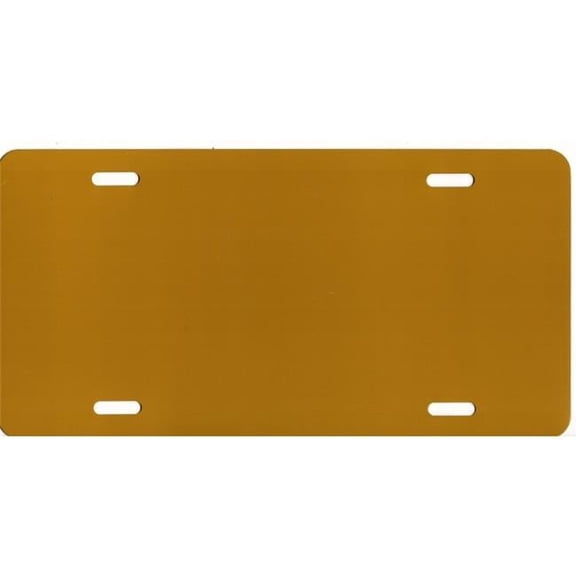 Mustard Yellow Aluminum Blank License Plate