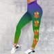 thumbnail image 1 of MKLEKYY Leggings push up para mujer, pantalones de yoga deportivos informales con estampado de plumas de carnaval para mujer, leggings de moda, 1 of 3