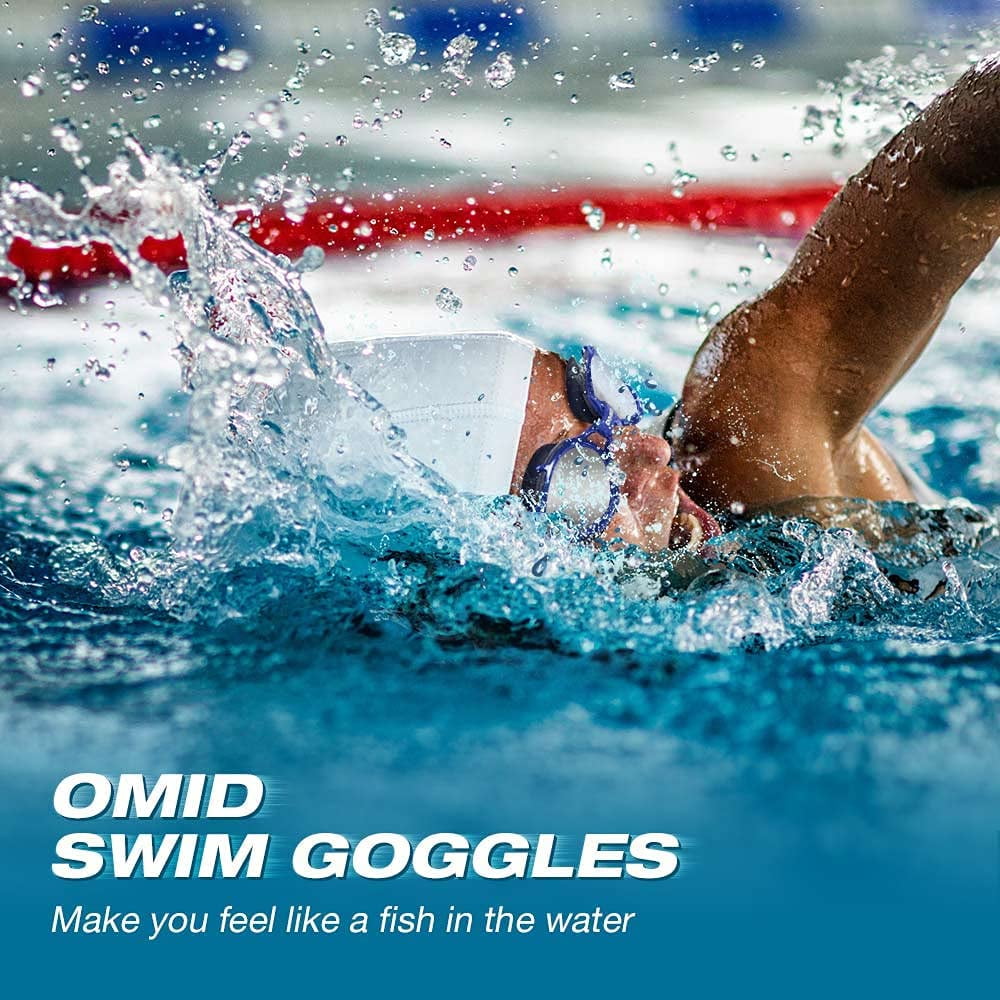 Anti-Fog for Men Women Adult Swim Goggles OMID P1 Polarized Swimming Goggles 