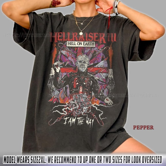 Hellraiser III Hell on Earth T-Shirt, Pinhead Horror Movie Tee