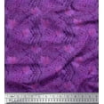 thumbnail image 1 of Soimoi Tissu en Poly Georgette Texture & Imprimé Feuilles d'Automne Tissu au Mètre 42 Pouces de Large, 1 of 3