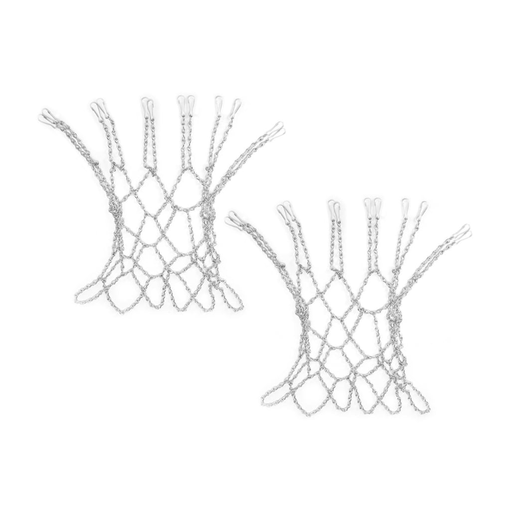 IBASETOY 2Pcs Heavy Duty Iron Chain Basketball Net Rust Resistant for Outdoor and Indoor Use