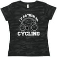 thumbnail image 3 of Inktastic I'd Rather Be Cycling Women's T-Shirt, 3 of 5