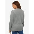 thumbnail image 2 of Woman Within Plus Size Perfect Long-Sleeve Cardigan Sweater, 2 of 6