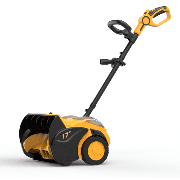 2000W 17" Cordless Snow Blower, Brushless Snow Thrower Snow Shovel fit for Dewalt 20V Battery, Snow Remover for Driveway Walkway Patio Deck (TOOL ONLY)
