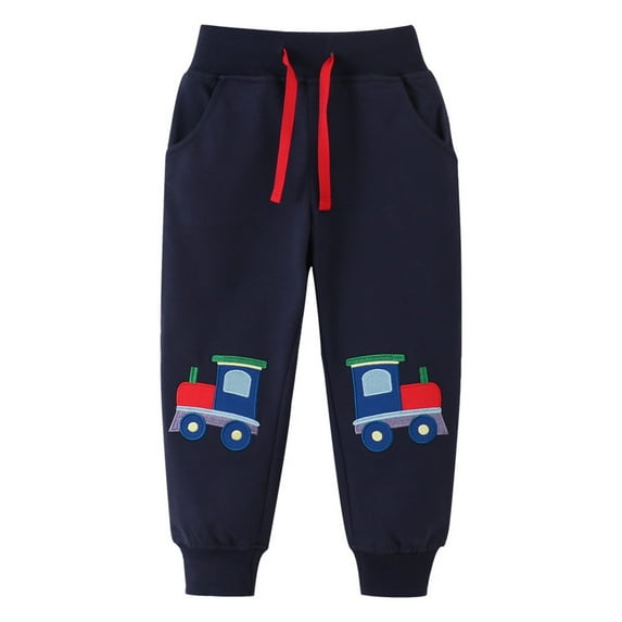 Long Pant for Boys Toddler Boy Girl Soild Pants Overalls Casual Pants Athletic Pull on Sweat Pants with Pockets for Kids Sweatpants Boys Cotton Joggers