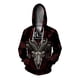 thumbnail image 2 of Sudadera con capucha informal de otoño para hombre, ropa Y2k, sudadera con estampado de calavera y cabeza de oveja, sudadera holgada con capucha y cremallera, ropa para hombre, 2 of 4