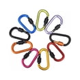 thumbnail image 5 of Aosijia 5 Pcs D Ring Key Chain Multi-Purpose Camping Aluminum Alloy Clasp Locking Carabiner for Outdoor Hiking Camping Fishing, 5 of 9