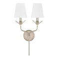thumbnail image 3 of 562-SA Crystorama Lighting Broche - 2 Light Wall Sconce-21 Inch Tall and 12 Inch Wide-Antique Silver Finish, 3 of 7