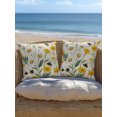 thumbnail image 5 of Outdoor Pillows Waterproof, Summer Floral Bedding Throw Pillows with Insert for Couch Sofa Bed, Daisy Bee Wildflower Blossom Rustic 16x16 Inch Pillowcases Decorative Camping Patio Pillow Set of 1, 5 of 8