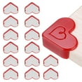 thumbnail image 1 of Uxcell Protecteurs d'Angle 24 Pcs Protecteurs d'Angle de Table Garde d'Angle de Meuble et Pare-Chocs de Bords (en Forme de Cœur, Rouge), 1 of 6