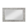 thumbnail image 2 of Benzara BM205957 Polystyrene Wall Mirror with Hammered Ripple Design, Gray & Silver, 2 of 2