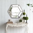 thumbnail image 7 of 20" x 18" Hexagon Wall Mirror with Contemporary Glass Design, Home Decor Accent Mirror for Living Room, Entryway, Bedroom, 7 of 7