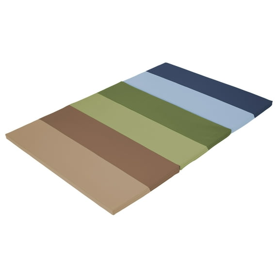 SoftZone® 4X6 Rainbow Runway Tumbling Mat - Earthtone